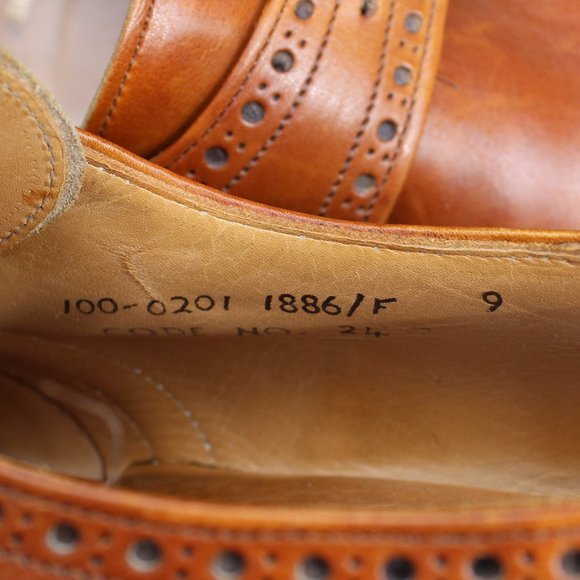 Early 90s Church's for Dack's Tan Monk Strap, Men's 10 Wide US, Made in England - Picture 10 of 12
